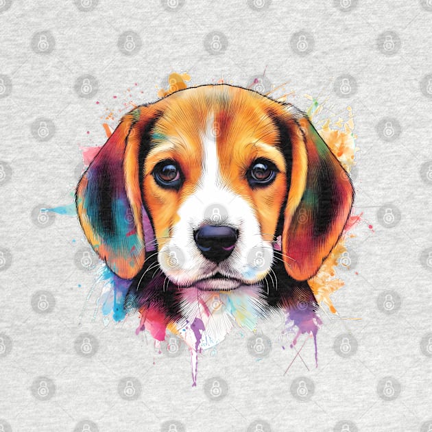 Beagle Ink Splash 3 by UnleashedCreationz